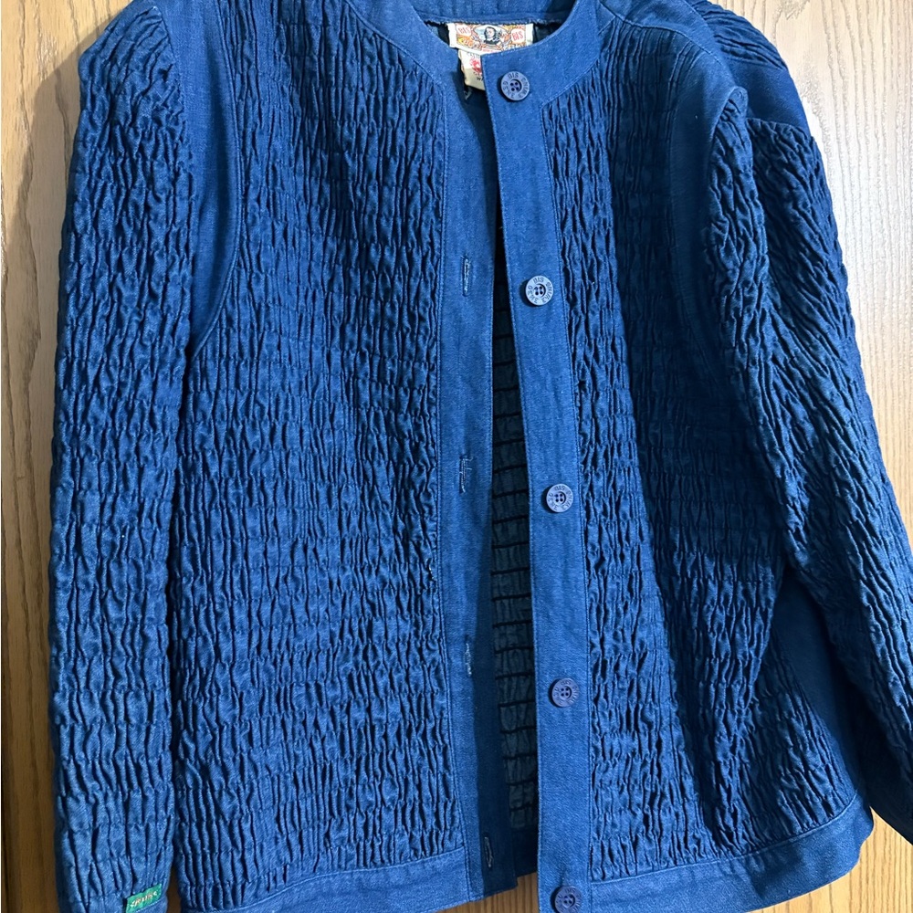 Women’s wrinkled ruche jeans Jacket